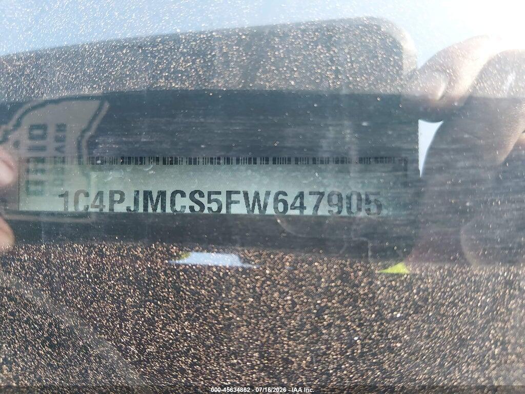 1C4PJMCS5FW647905 2015 JEEP CHEROKEE photo no. 9