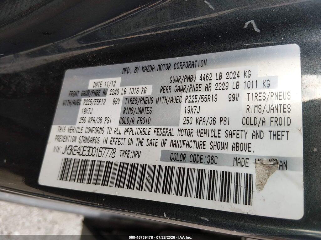 JM3KE4DE3D0167778 2013 MAZDA CX-5 photo no. 9