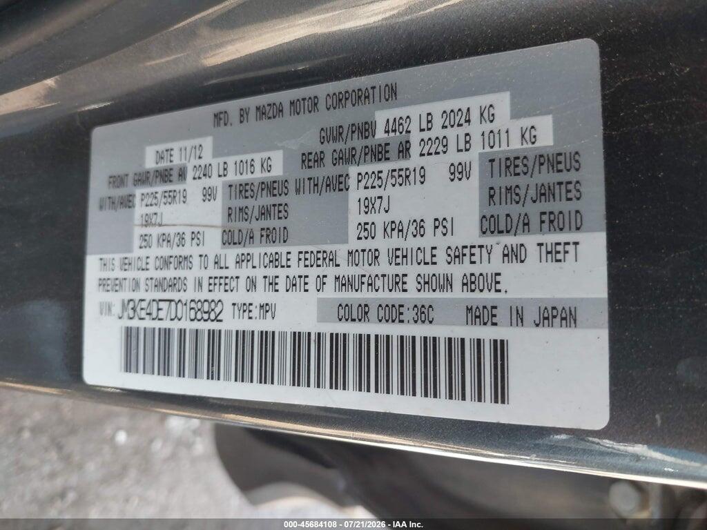 JM3KE4DE7D0168982 2013 MAZDA CX-5 photo no. 9