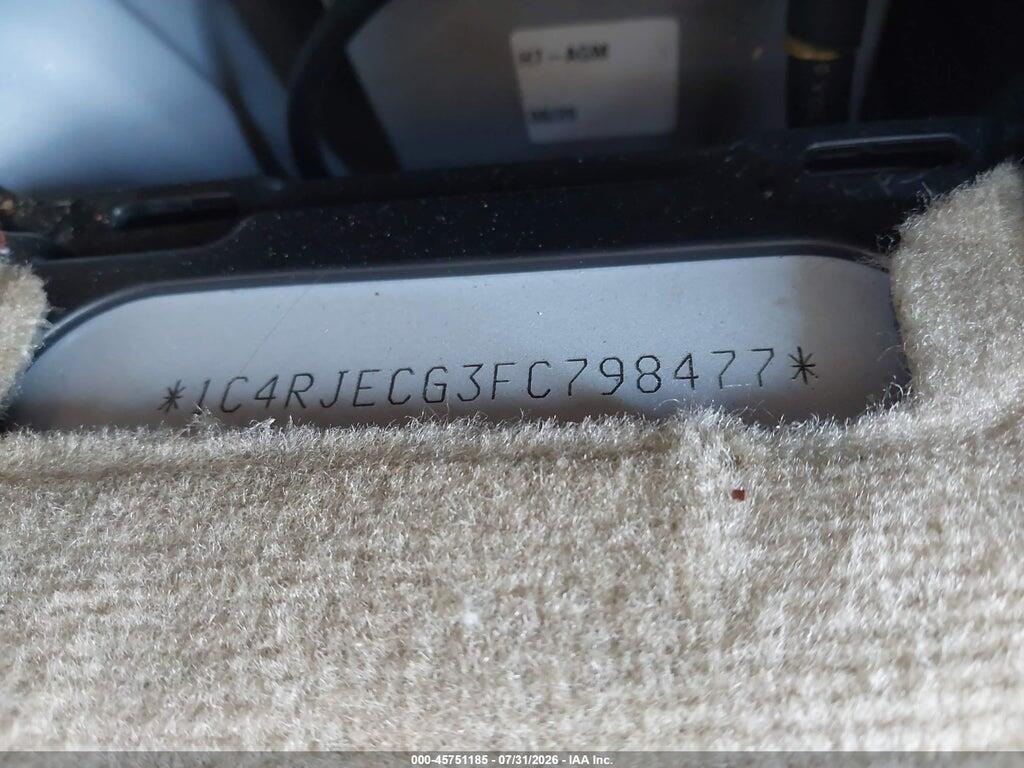 1C4RJECG3FC798477 2015 JEEP GRAND CHEROKEE photo no. 9