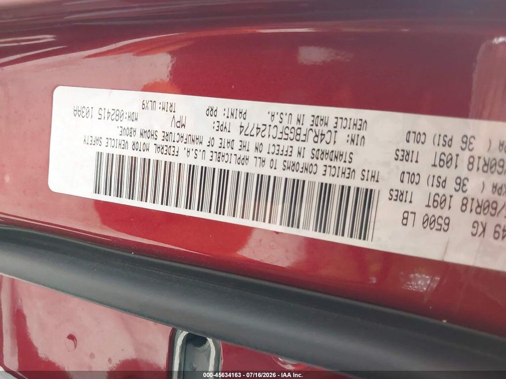 1C4RJFBG5FC124774 2015 JEEP GRAND CHEROKEE photo no. 9