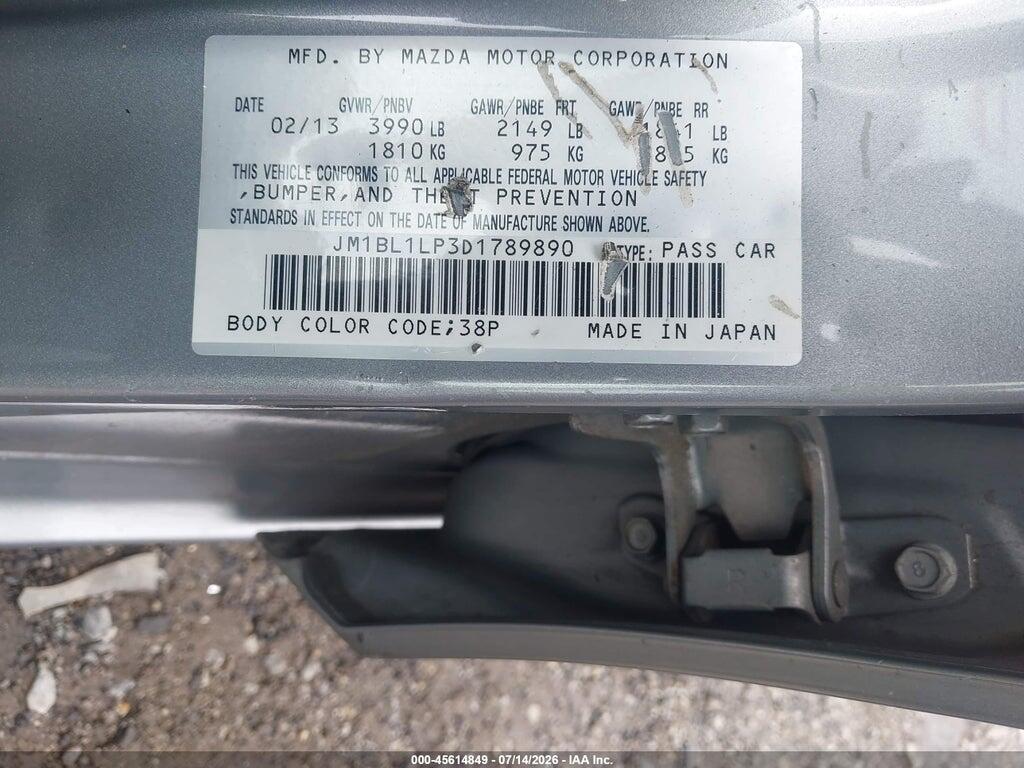 JM1BL1LP3D1789890 2013 MAZDA MAZDA3 photo no. 9