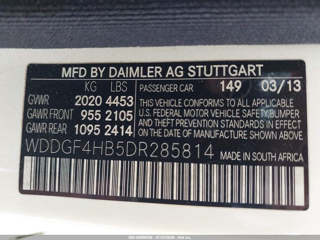 WDDGF4HB5DR285814 2013 MERCEDES-BENZ C 250 photo no. 9