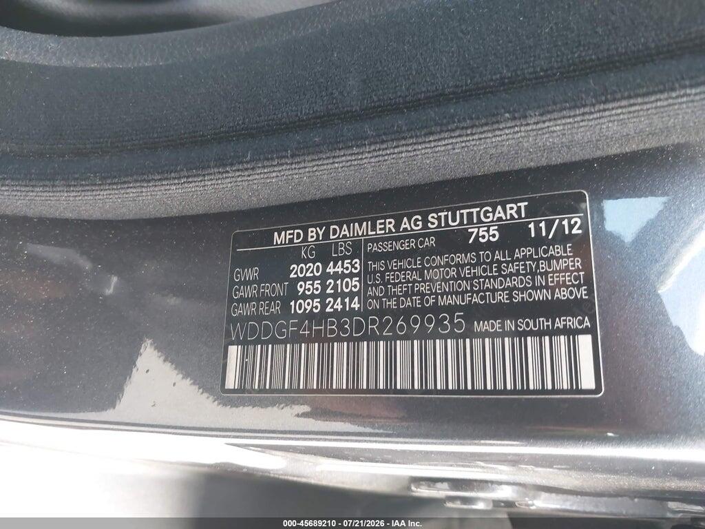 WDDGF4HB3DR269935 2013 MERCEDES-BENZ C 250 photo no. 9
