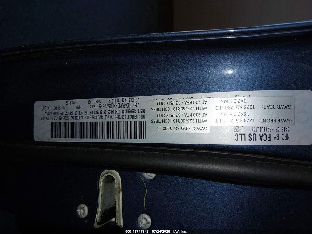 1C4PJMCXXLD578079 2020 JEEP CHEROKEE photo no. 9
