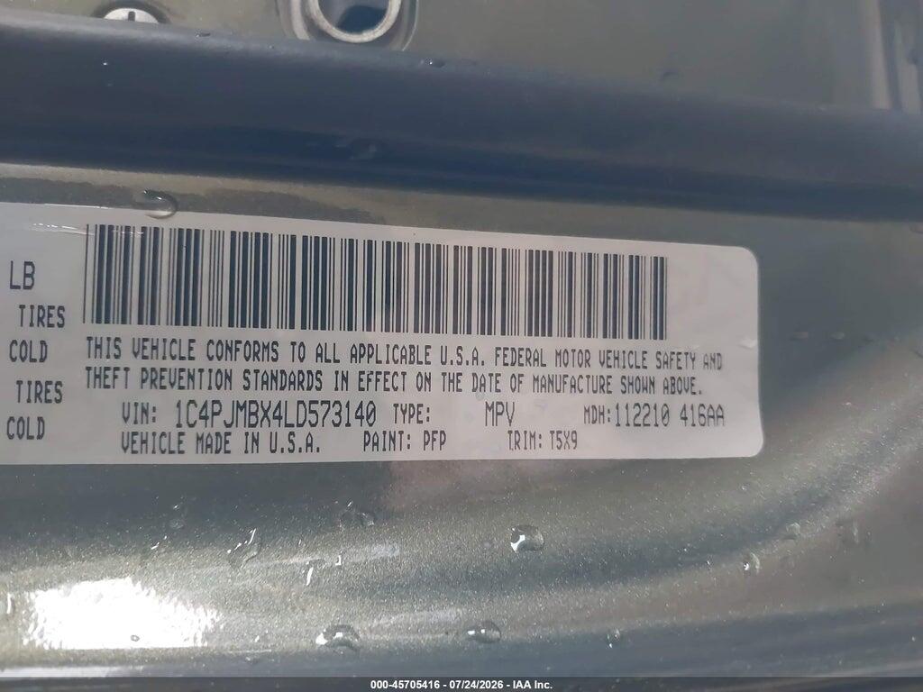 1C4PJMBX4LD573140 2020 JEEP CHEROKEE photo no. 9