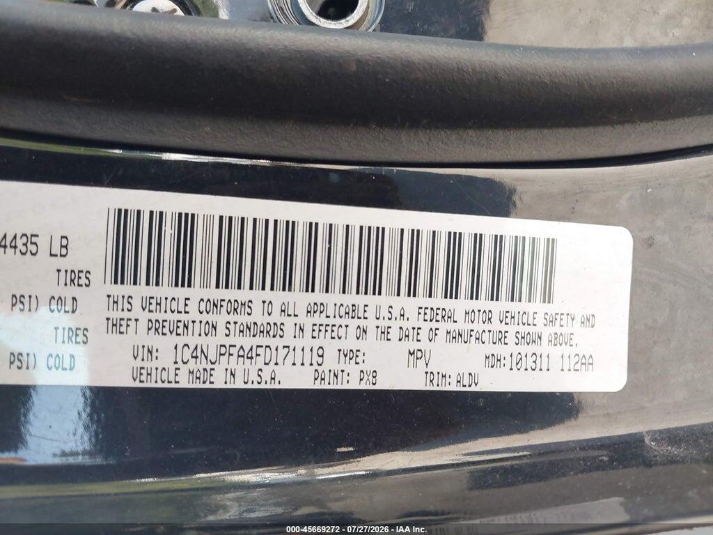 1C4NJPFA4FD171119 2015 JEEP PATRIOT photo no. 9