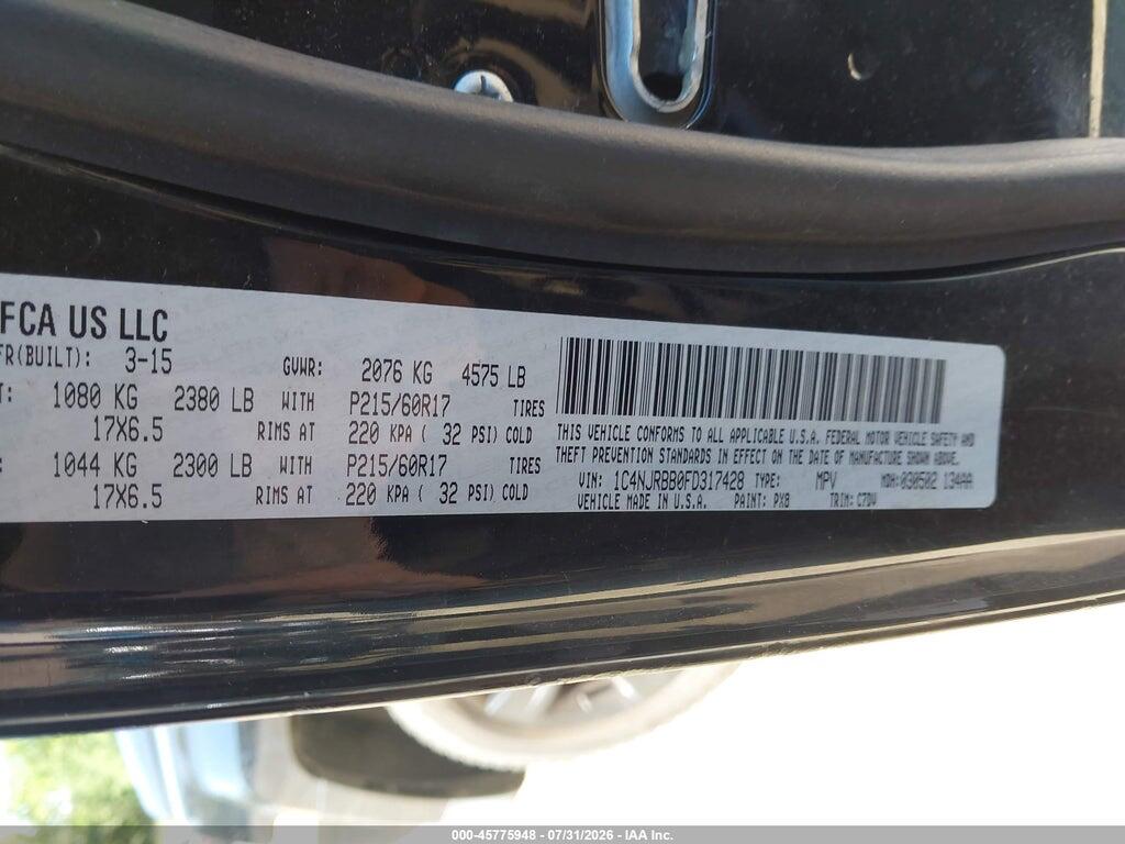 1C4NJRBB0FD317428 2015 JEEP PATRIOT photo no. 9