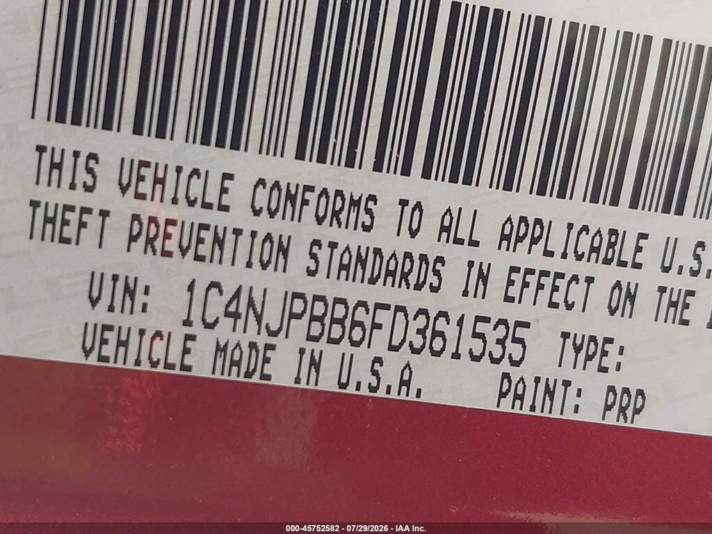 1C4NJPBB6FD361535 2015 JEEP PATRIOT photo no. 9