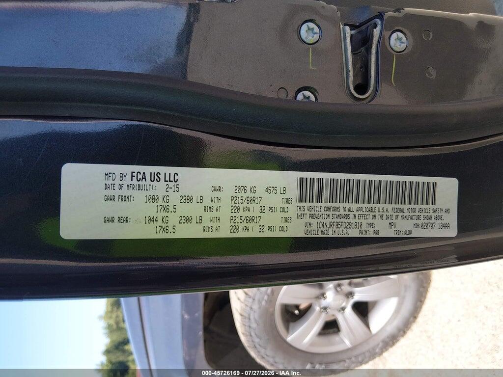 1C4NJRFB5FD291810 2015 JEEP PATRIOT photo no. 9