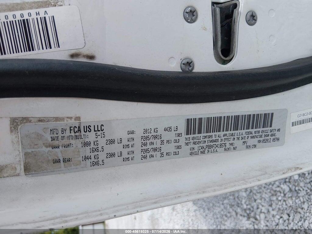 1C4NJPBBXFD418576 2015 JEEP PATRIOT photo no. 9