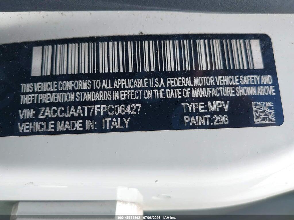 ZACCJAAT7FPC06427 2015 JEEP RENEGADE photo no. 9