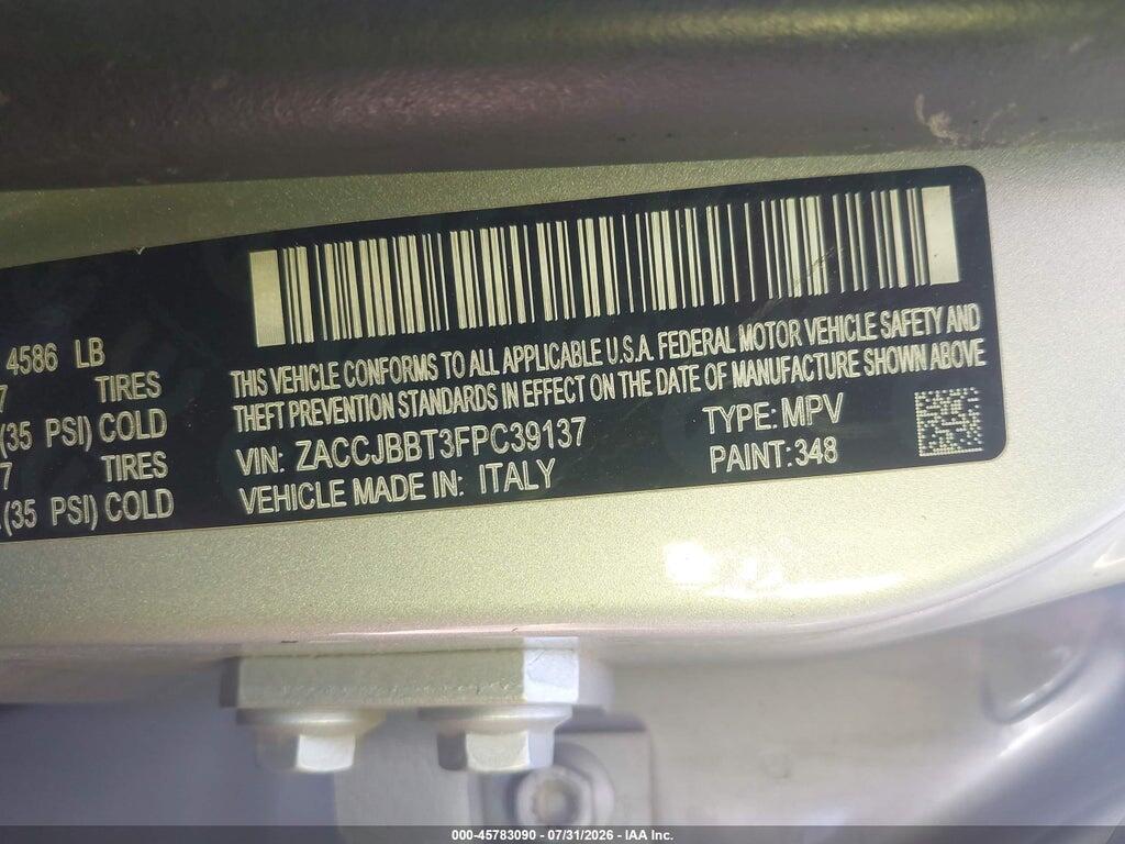 ZACCJBBT3FPC39137 2015 JEEP RENEGADE photo no. 9