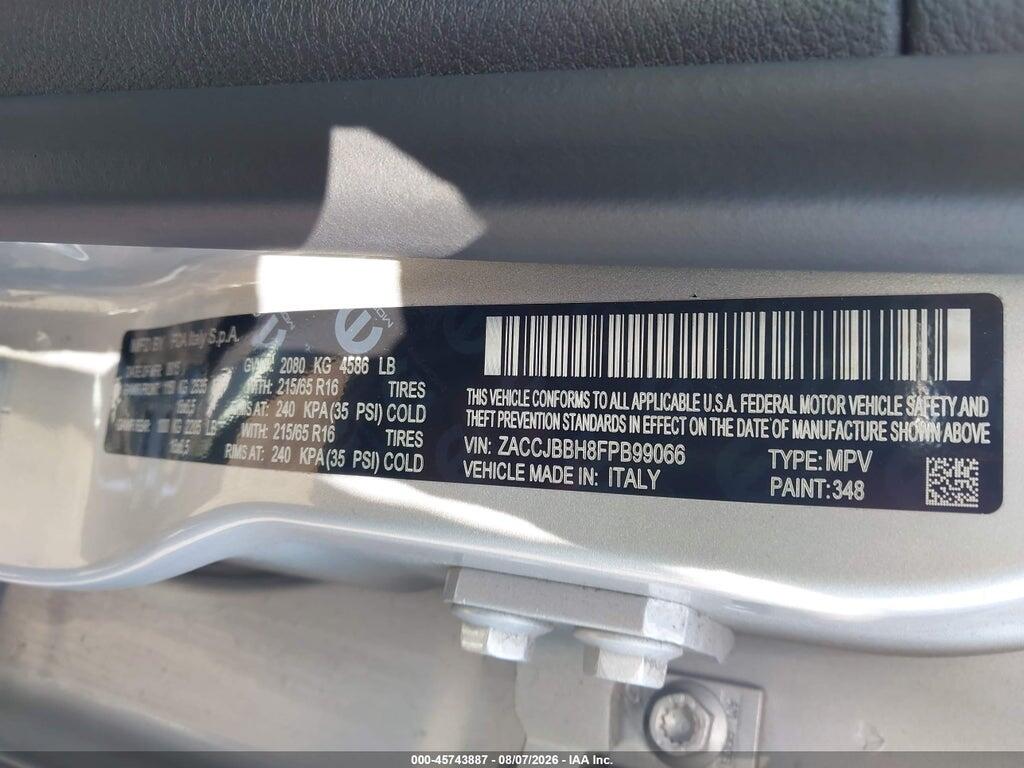 ZACCJBBH8FPB99066 2015 JEEP RENEGADE photo no. 9