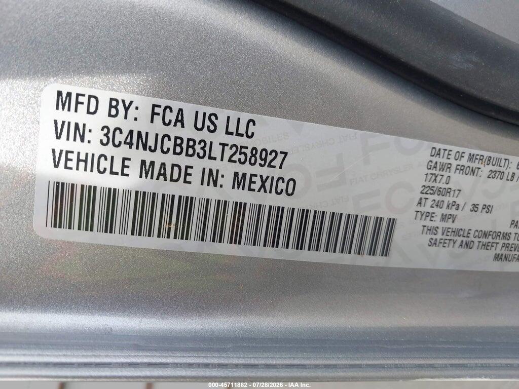 3C4NJCBB3LT258927 2020 JEEP COMPASS photo no. 9