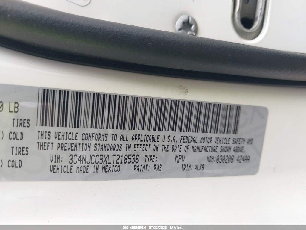 3C4NJCCBXLT218536 2020 JEEP COMPASS photo no. 9
