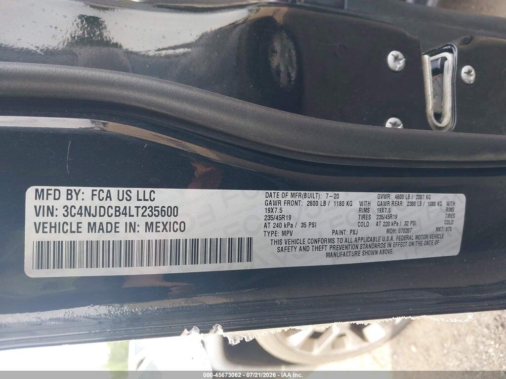 3C4NJDCB4LT235600 2020 JEEP COMPASS photo no. 9