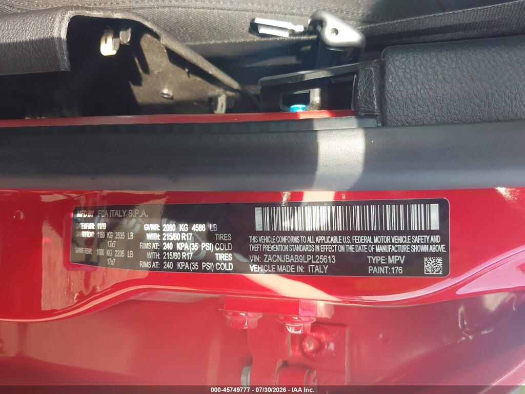 ZACNJBAB9LPL25613 2020 JEEP RENEGADE photo no. 9