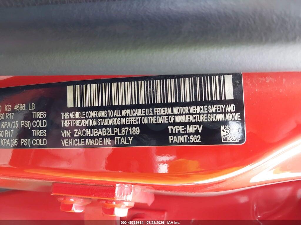 ZACNJBAB2LPL87189 2020 JEEP RENEGADE photo no. 9