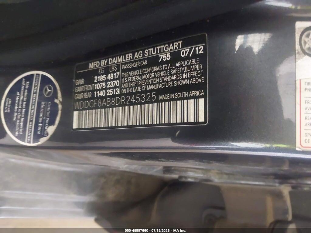 WDDGF8AB8DR245325 2013 MERCEDES-BENZ C 300 photo no. 9