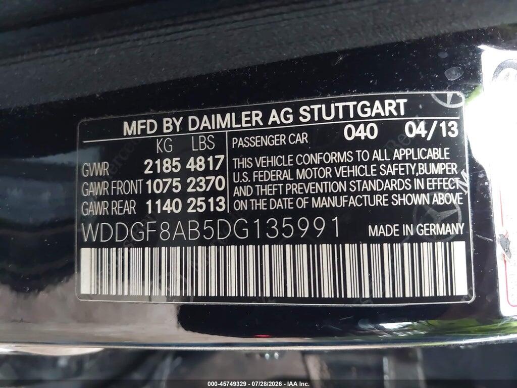WDDGF8AB5DG135991 2013 MERCEDES-BENZ C 300 photo no. 9