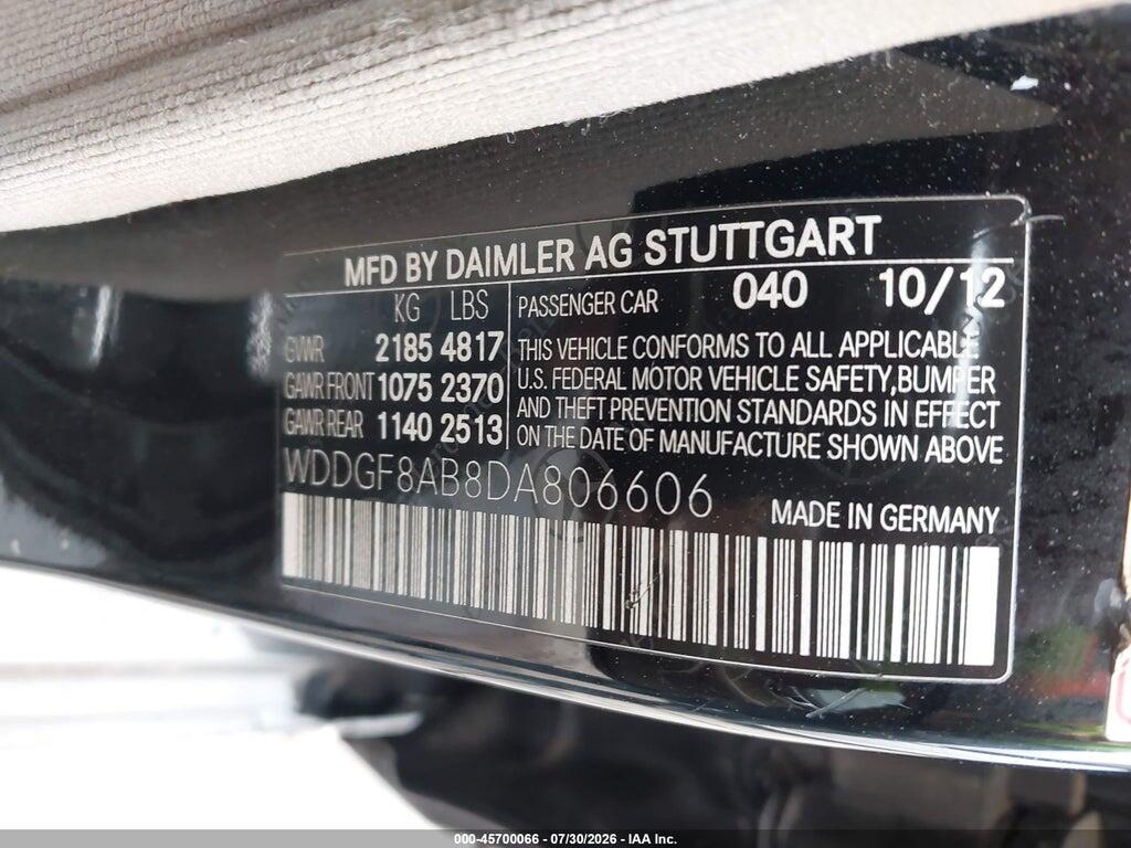 WDDGF8AB8DA806606 2013 MERCEDES-BENZ C 300 photo no. 9