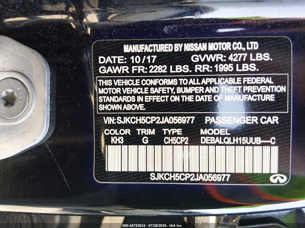 SJKCH5CP2JA056977 2018 INFINITI QX30 photo no. 9