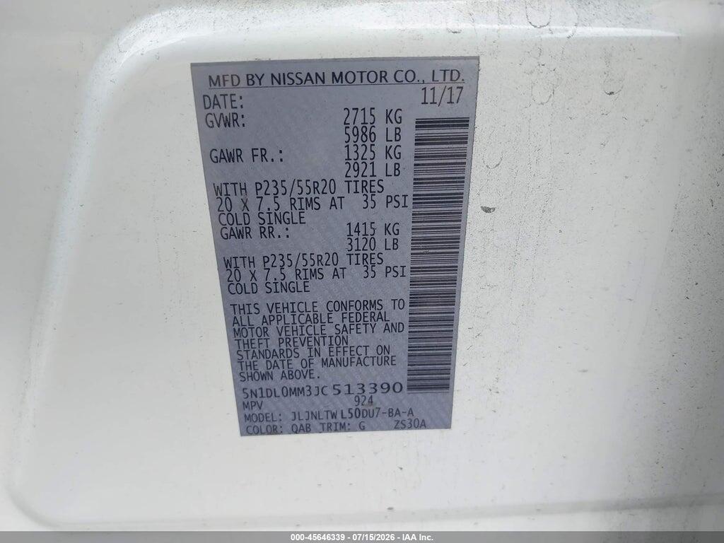 5N1DL0MM3JC513390 2018 INFINITI QX60 photo no. 9