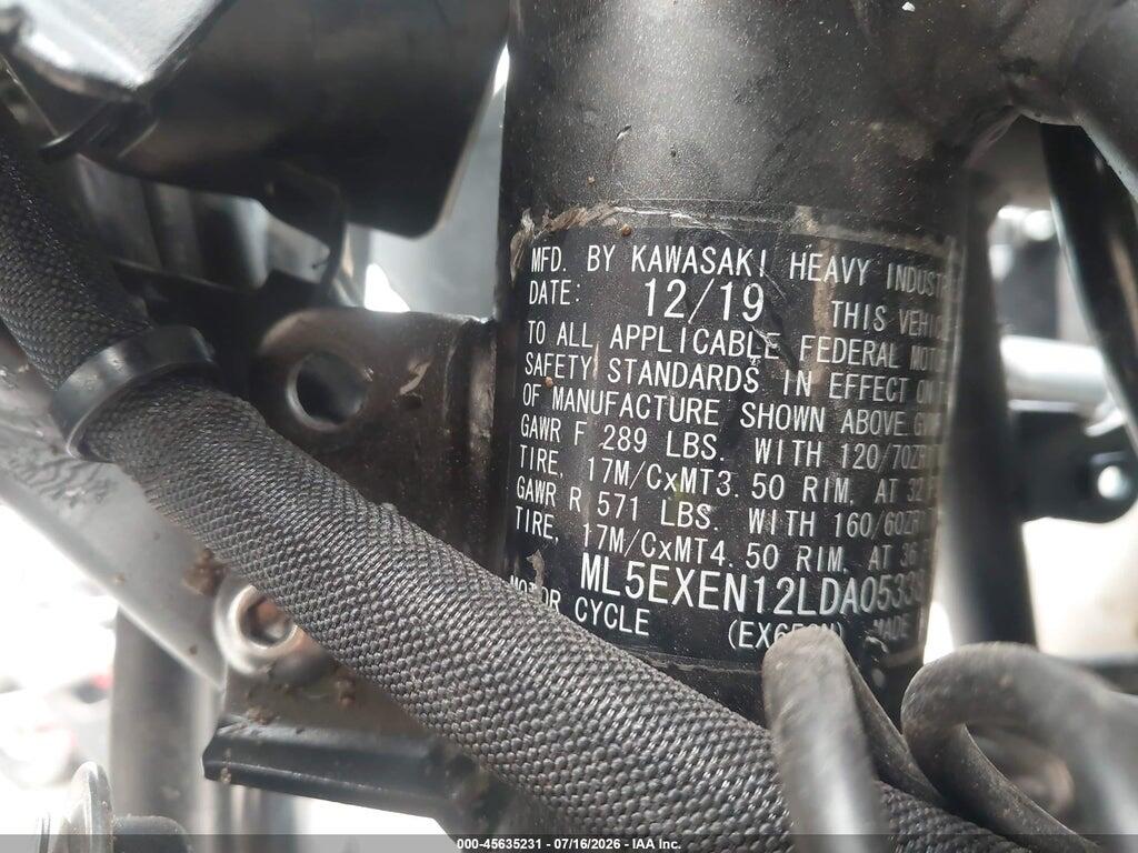 ML5EXEN12LDA05338 2020 KAWASAKI EX650 photo no. 10
