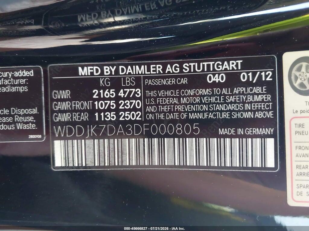 WDDJK7DA3DF000805 2013 MERCEDES-BENZ SL 550 photo no. 9