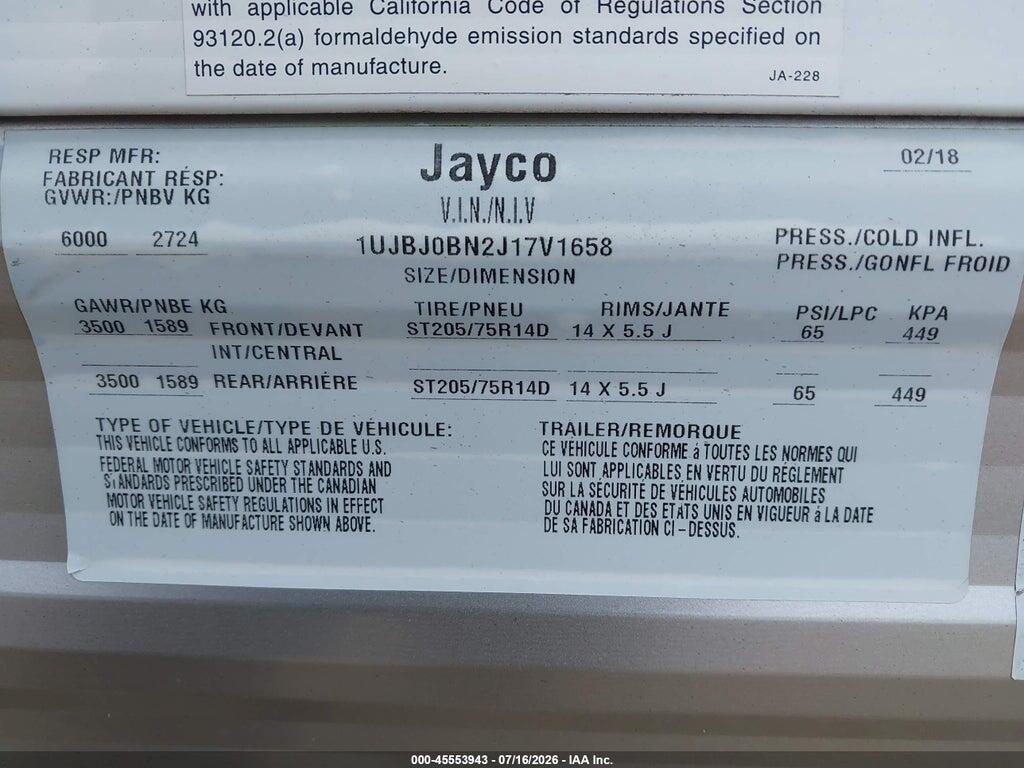 1UJBJ0BN2J17V1658 2018 JAYC JAY FLIGHT photo no. 9