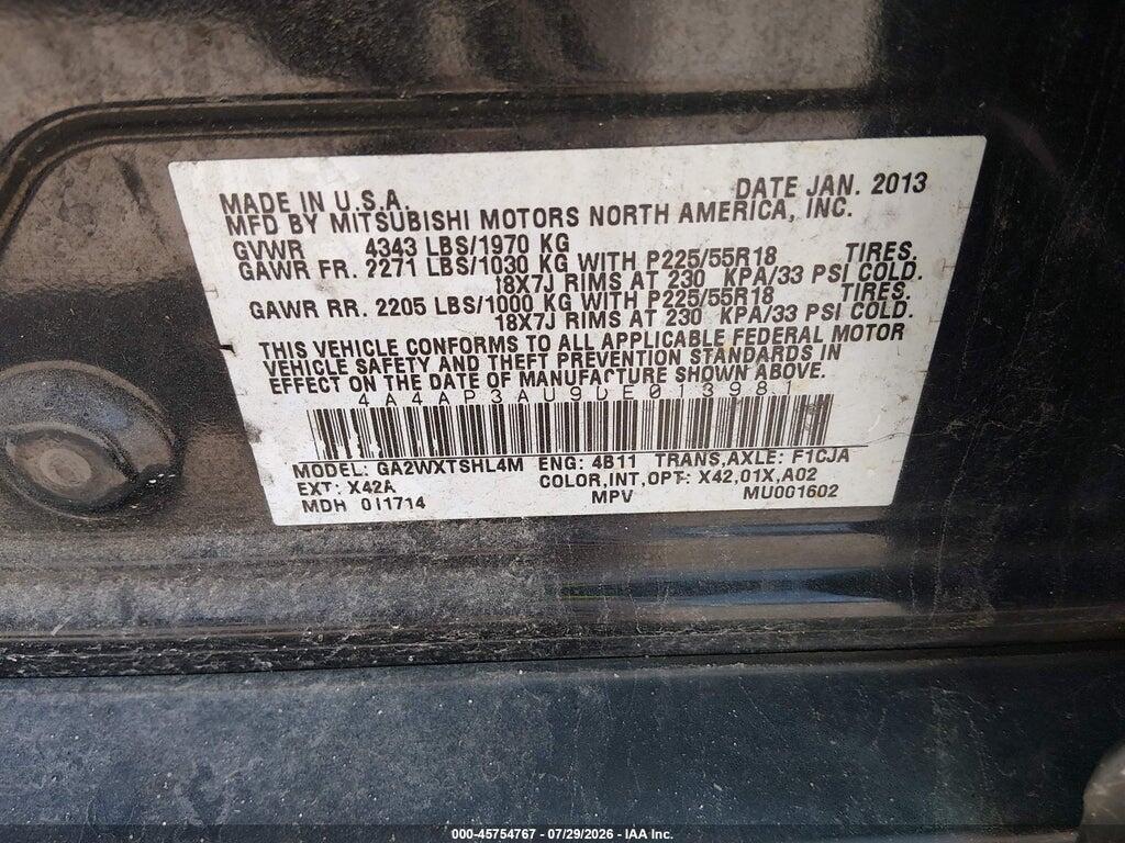 4A4AP3AU9DE013981 2013 MITSUBISHI OUTLANDER SPORT photo no. 9