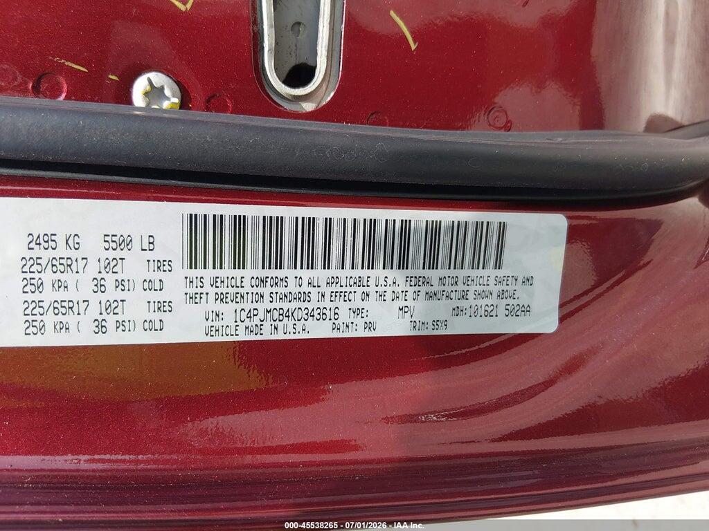 1C4PJMCB4KD343616 2019 JEEP CHEROKEE photo no. 9