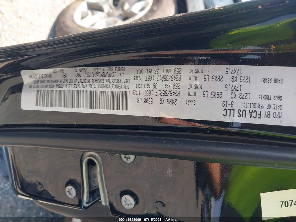 1C4PJMBX5KD417882 2019 JEEP CHEROKEE photo no. 9