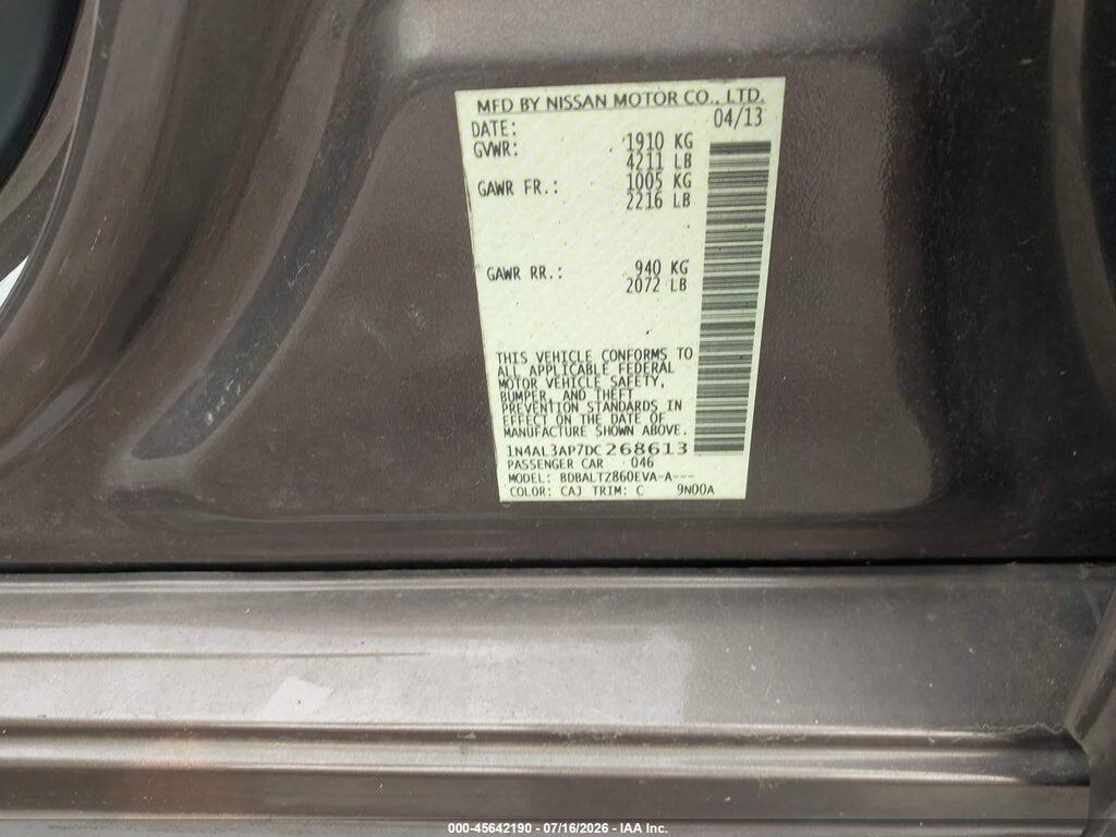 1N4AL3AP7DC268613 2013 NISSAN ALTIMA photo no. 9