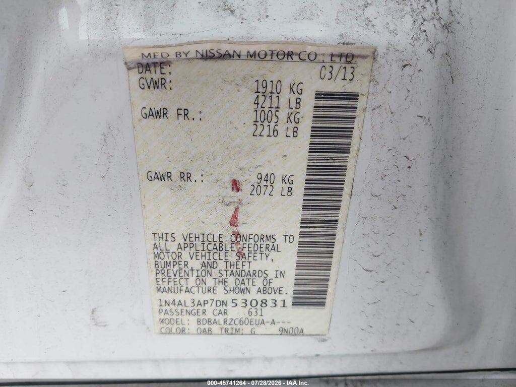 1N4AL3AP7DN530831 2013 NISSAN ALTIMA photo no. 9