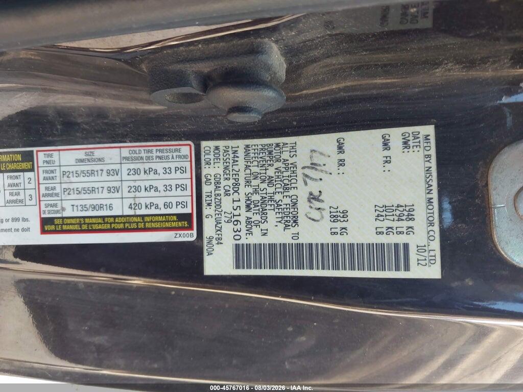 1N4AL2EP8DC151630 2013 NISSAN ALTIMA photo no. 9