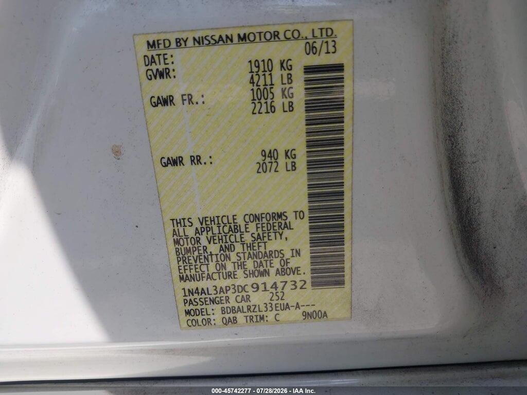 1N4AL3AP3DC914732 2013 NISSAN ALTIMA photo no. 9