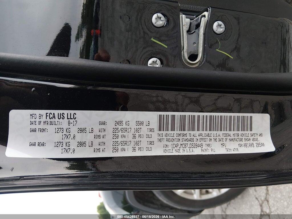 1C4PJMCB7JD528449 2018 JEEP CHEROKEE photo no. 9