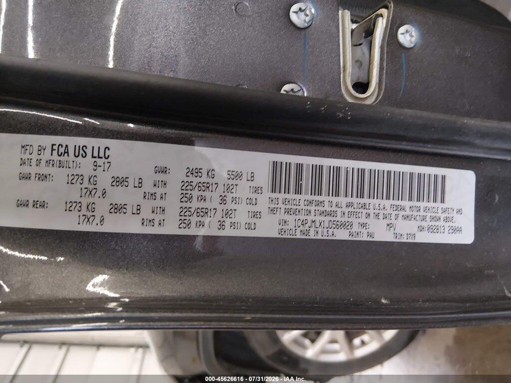 1C4PJMLX1JD560020 2018 JEEP CHEROKEE photo no. 9