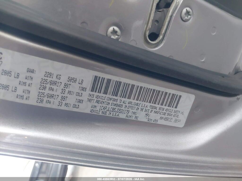 1C4PJLCB5JD531179 2018 JEEP CHEROKEE photo no. 9