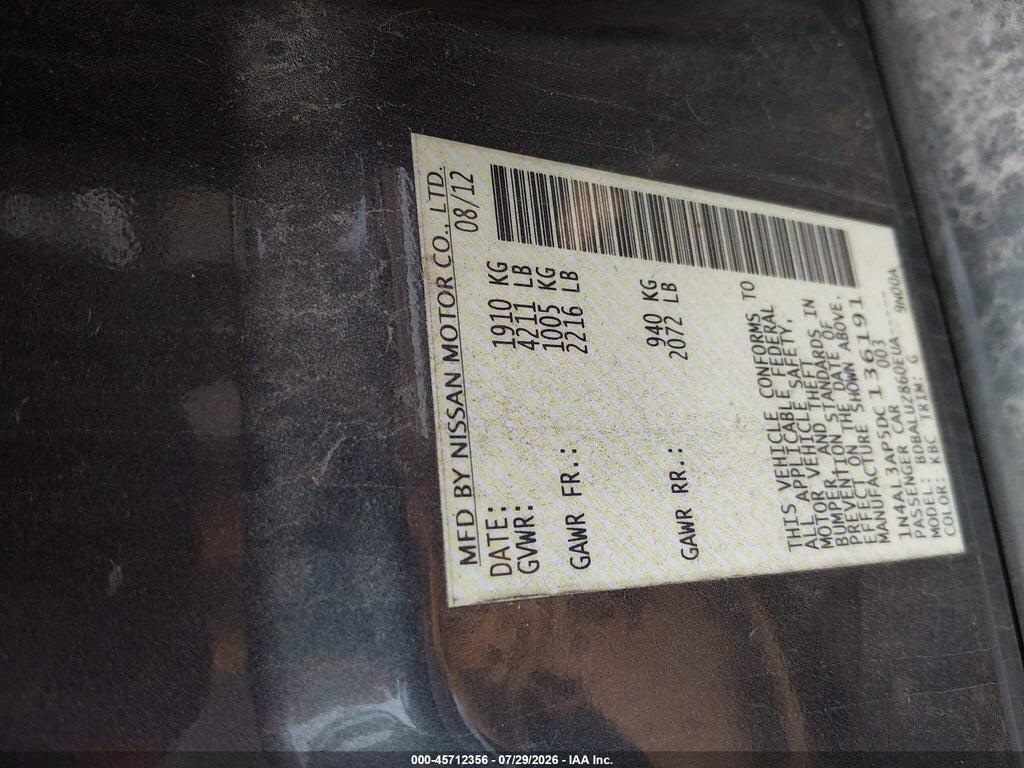 1N4AL3AP5DC136191 2013 NISSAN ALTIMA photo no. 9