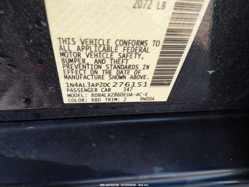 1N4AL3AP2DC276151 2013 NISSAN ALTIMA photo no. 9