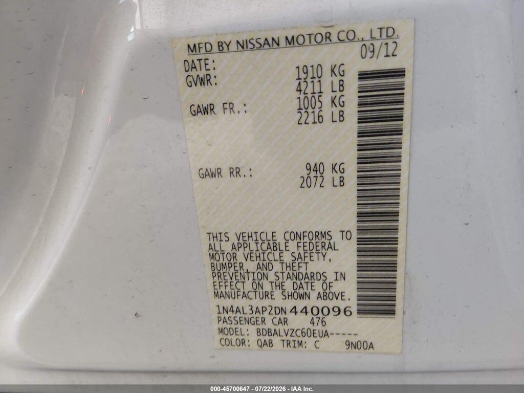 1N4AL3AP2DN440096 2013 NISSAN ALTIMA photo no. 9