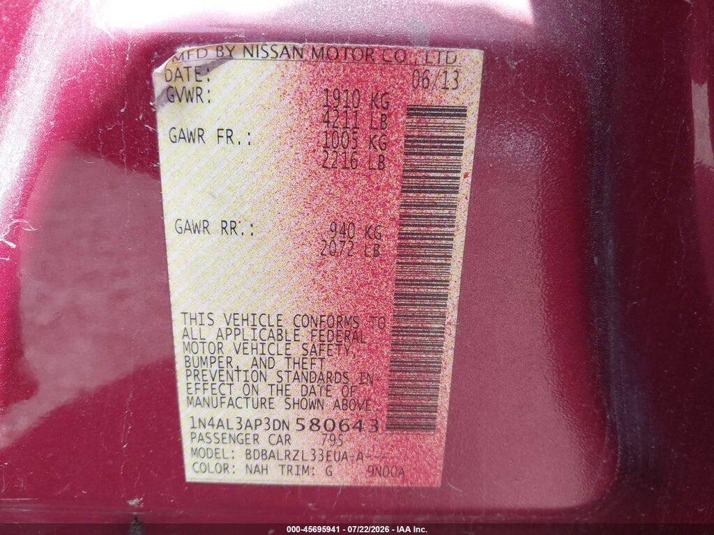 1N4AL3AP3DN580643 2013 NISSAN ALTIMA photo no. 9
