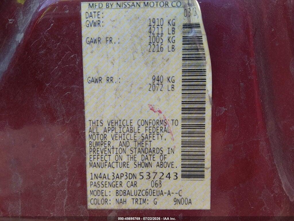 1N4AL3AP3DN537243 2013 NISSAN ALTIMA photo no. 9