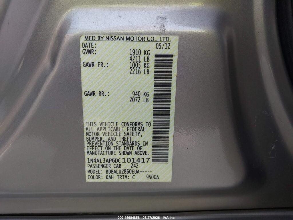 1N4AL3AP6DC101417 2013 NISSAN ALTIMA photo no. 9