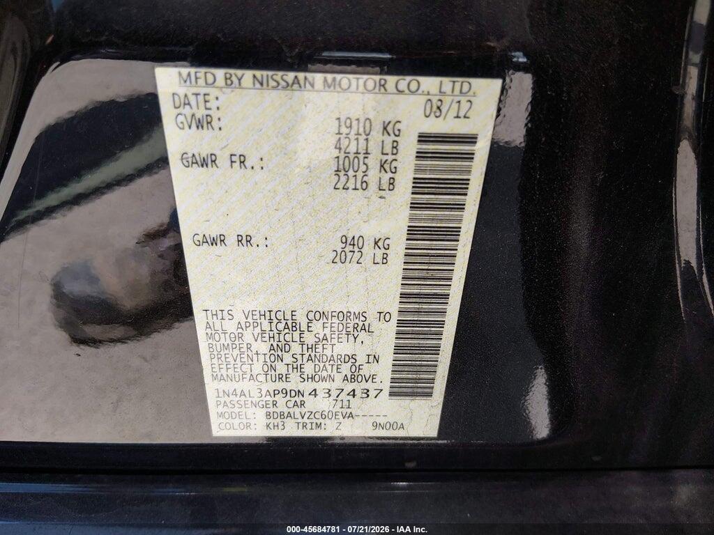 1N4AL3AP9DN437437 2013 NISSAN ALTIMA photo no. 9