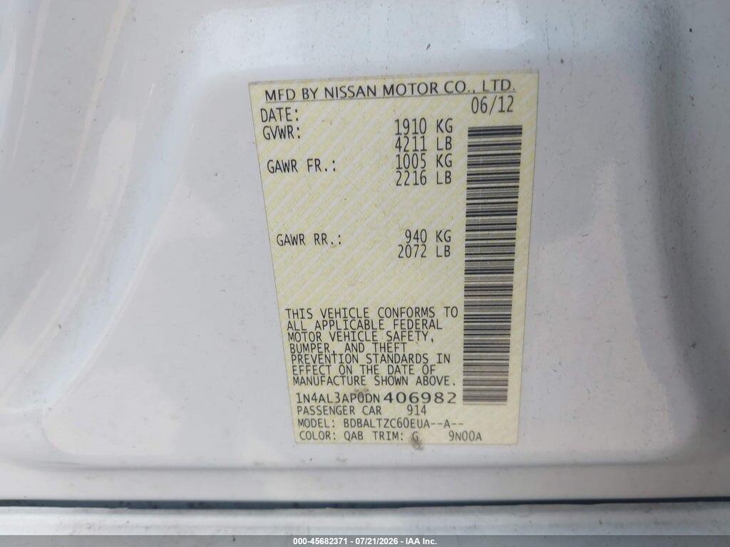 1N4AL3AP0DN406982 2013 NISSAN ALTIMA photo no. 9