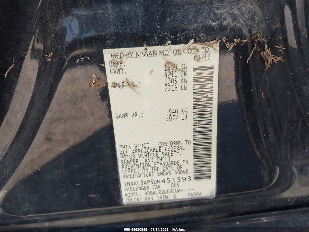 1N4AL3AP5DN451593 2013 NISSAN ALTIMA photo no. 9